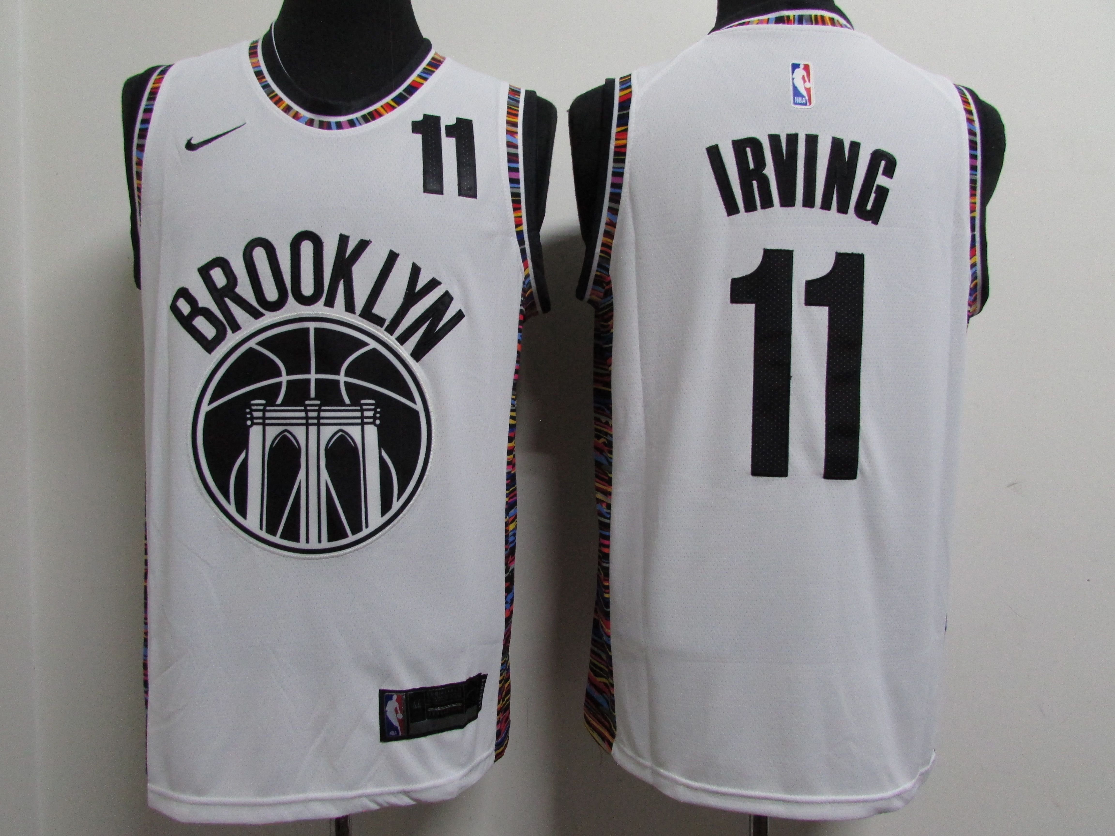 Men Brooklyn Nets 11 Irving white Home Stitched NBA Jersey 2